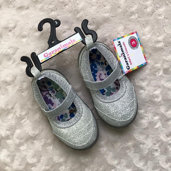 Garanimals Toddler Girls Jelly Sandals Clear W//Glitter Sparkles Size 5 NEW